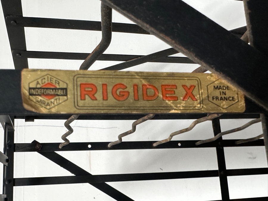 Vintage French Rigidex Lockable Metal Wine Locker Rack Cabinet 21W X 15D X 45H [Photo 6]