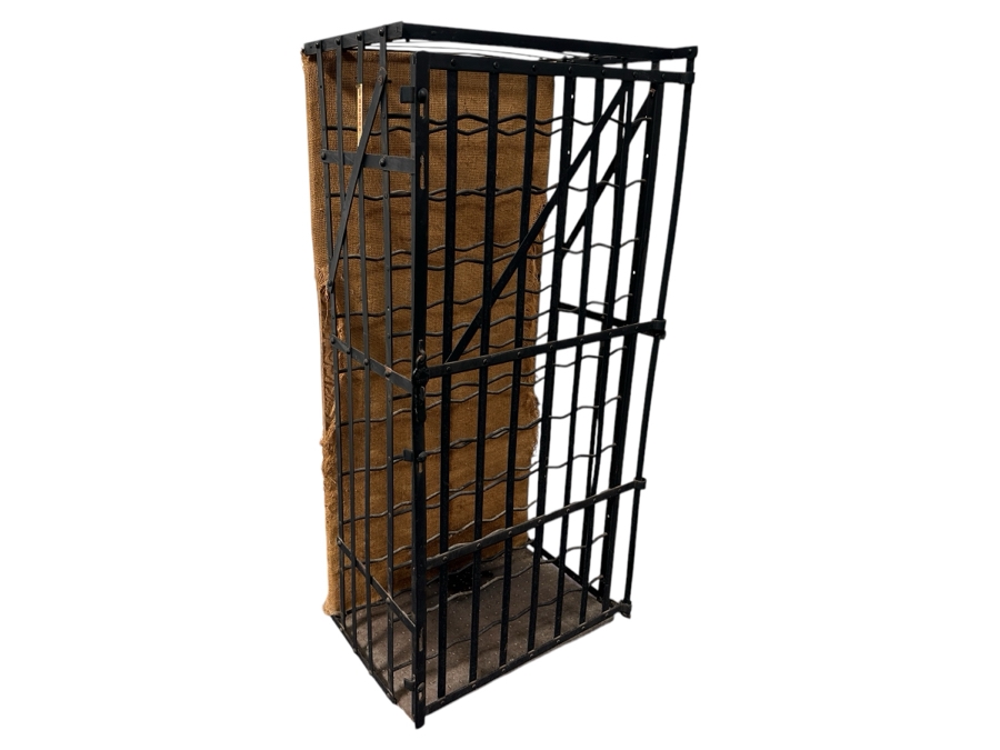 Vintage French Rigidex Lockable Metal Wine Locker Rack Cabinet 21W X 15D X 45H [Photo 2]