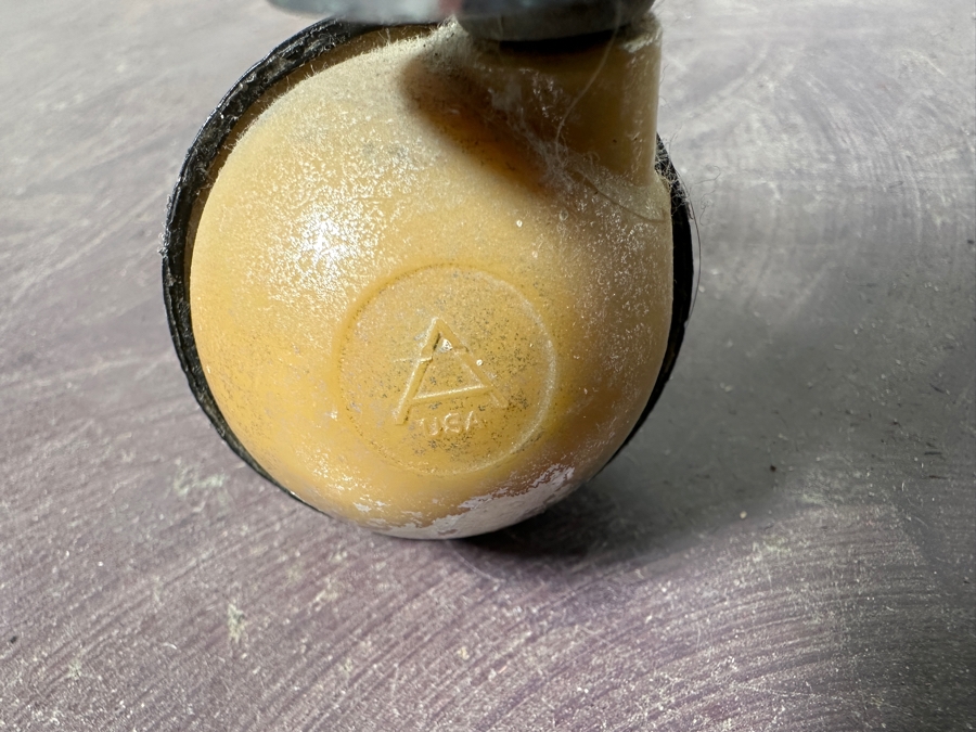 Mid-Century Chrome & Glass Rolling Bar Cart 30W X 14.5D X 32H [Photo 7]