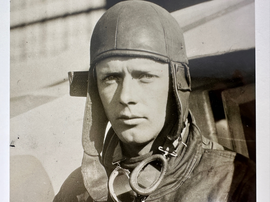 Nicholas J Quirk Vintage 1927 Original Historical B&W Photograph Of Captain Charles Lindbergh Stamped Verso From The Studio Of N. J. Quirk 608 S. Dearborn St. Chicago, Il 4.25 X 6.5 [Photo 3]