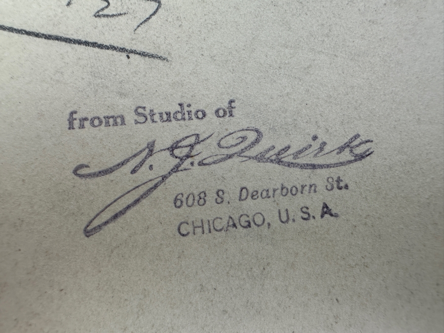 Nicholas J Quirk Vintage 1927 Original Historical B&W Photograph Of Captain Charles Lindbergh Stamped Verso From The Studio Of N. J. Quirk 608 S. Dearborn St. Chicago, Il 4.25 X 6.5 [Photo 6]