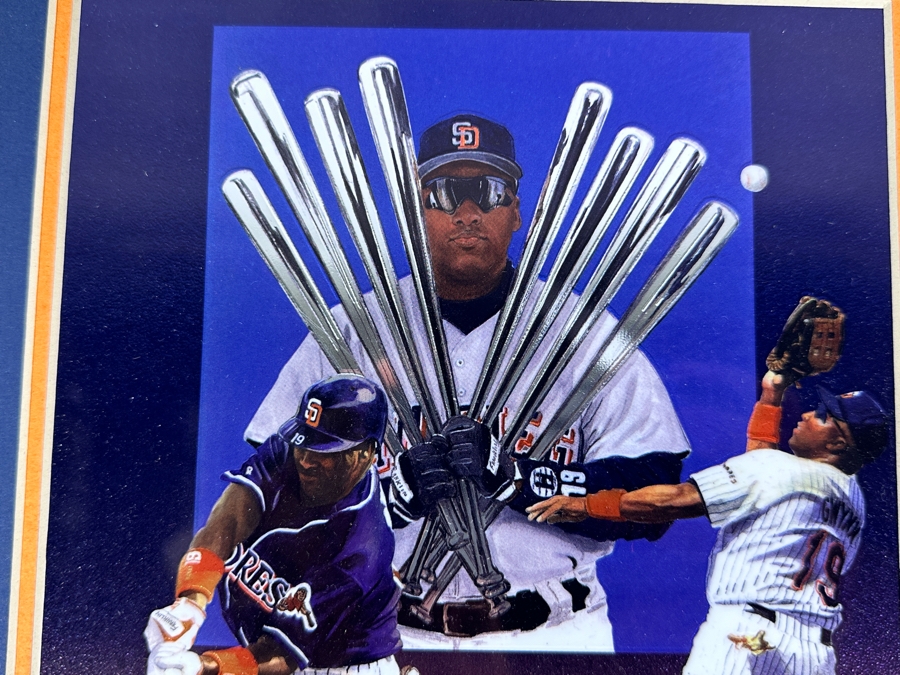 Just Added - Tony Gwynn San Diego Padres Foil Artwork Collage By Christopher Paluso 11 X 14 [Photo 3]