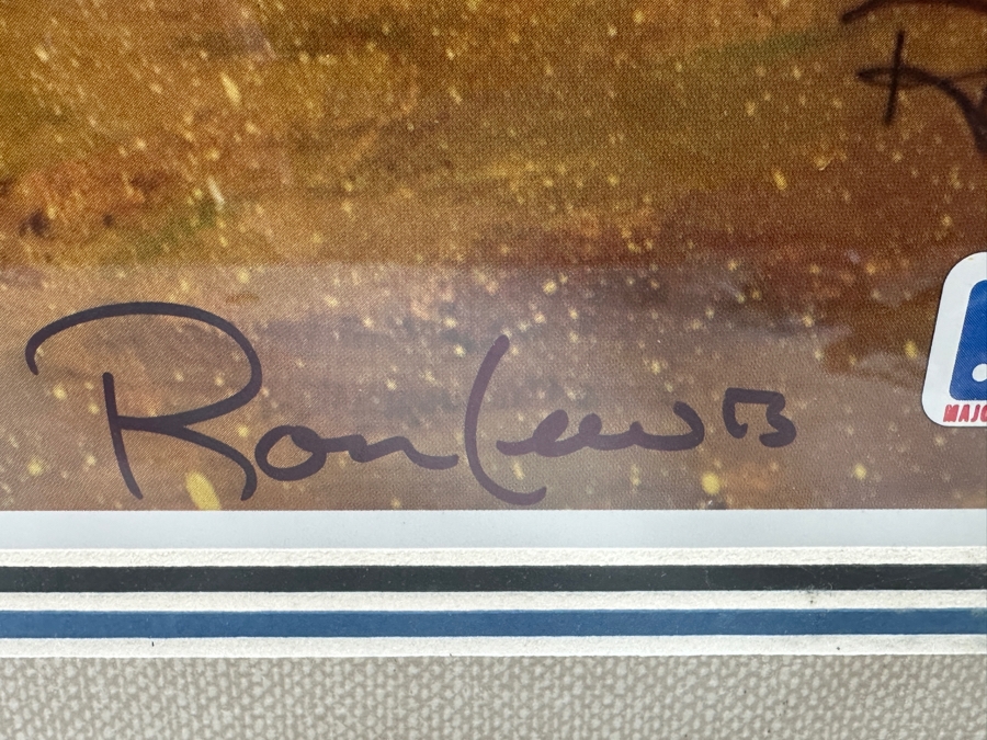 Autographed Ron Lewis Artwork Print Signed By Willie Mays, Mickey Mantle & Duke Snider Limited Edition Numbered 464 Of 500 20.5 X 25 Framed 27 X 31.5 [Photo 6]