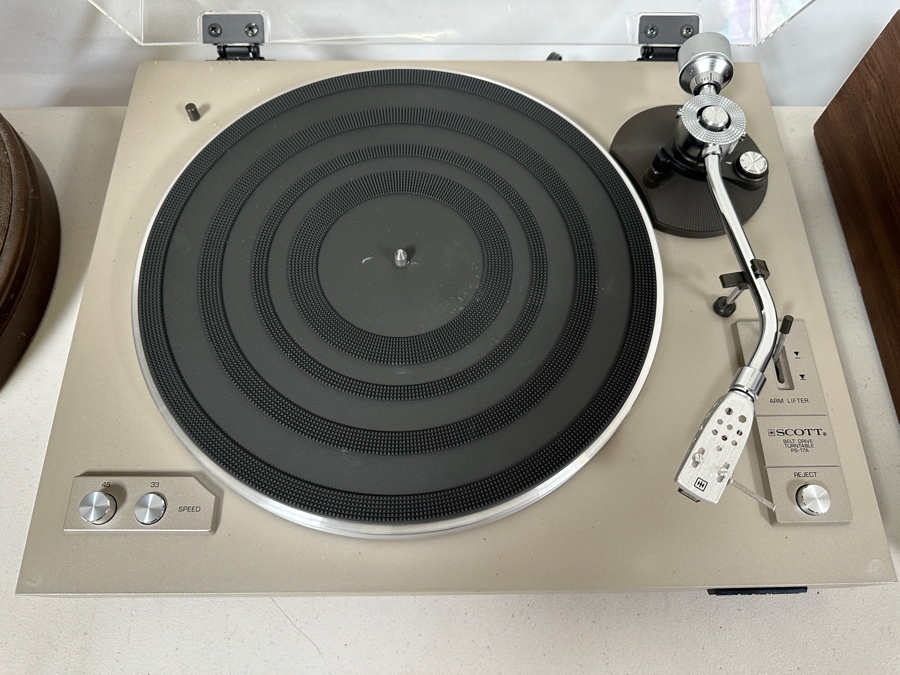 Just Added - Scott Belt Drive Turntable Record Player Model PS-17A Need New Belt [Photo 3]