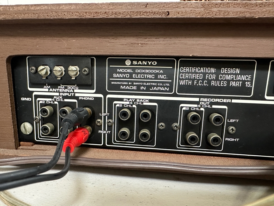 Just Added - Vintage SANYO 4 Channel Stereo Receiver Model DCX3000KA [Photo 7]