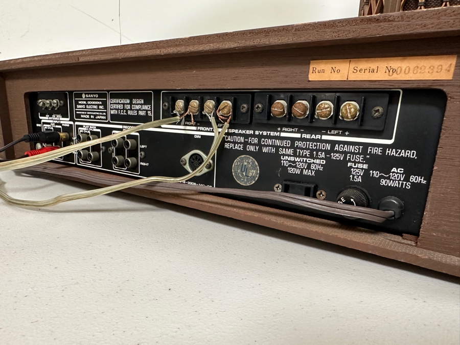 Just Added - Vintage SANYO 4 Channel Stereo Receiver Model DCX3000KA [Photo 5]