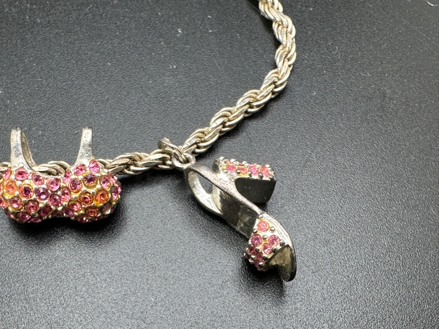 Just Added - Sterling Silver Charm Bracelet 7L 9.3g [Photo 3]