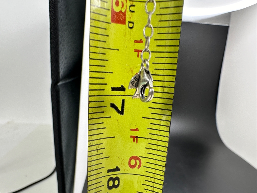 Just Added - Sterling Silver / Pearl 17' Necklace By Peyote Bird 9.8g [Photo 6]