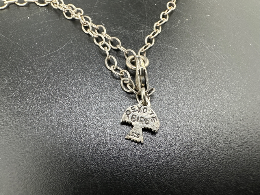 Just Added - Sterling Silver / Pearl 17' Necklace By Peyote Bird 9.8g [Photo 5]