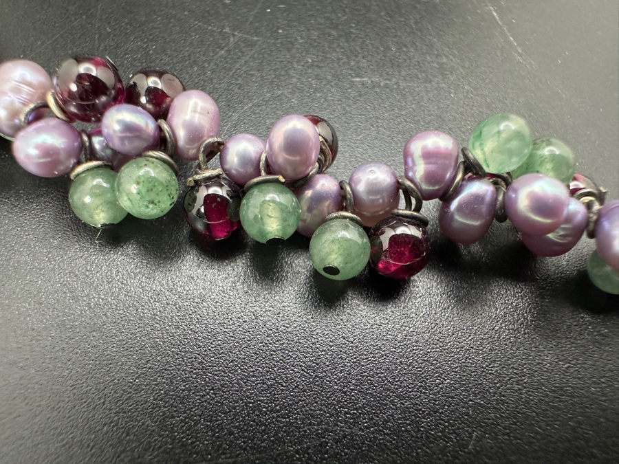 Just Added - Multi-Stone Pearl 17' Necklace [Photo 4]