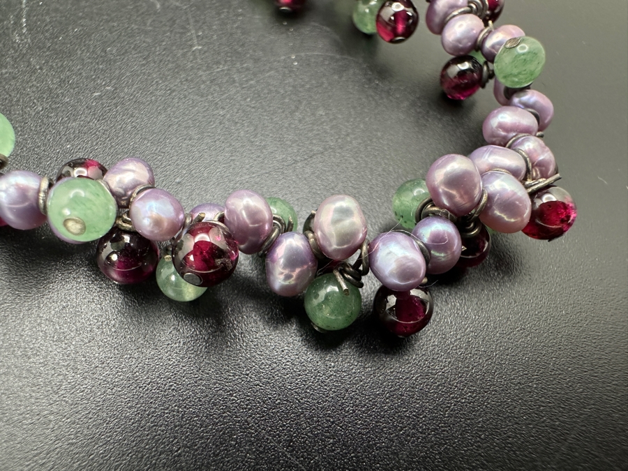 Just Added - Multi-Stone Pearl 17' Necklace [Photo 3]