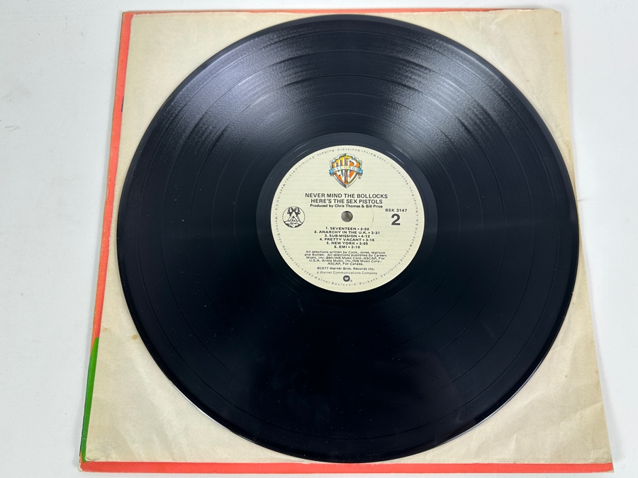 Just Added - The Sex Pistols Never Mind The Bollocks Here's The Sex Pistols Vinyl Record Album [Photo 4]