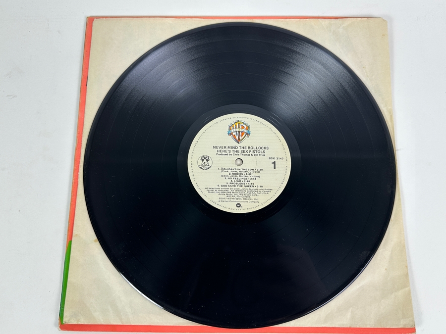 Just Added - The Sex Pistols Never Mind The Bollocks Here's The Sex Pistols Vinyl Record Album [Photo 3]