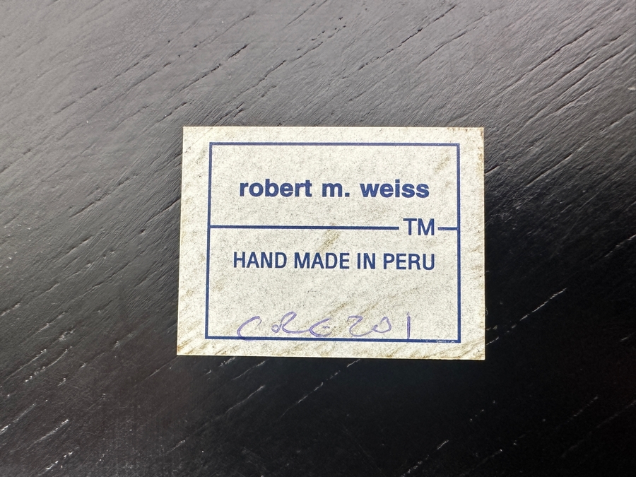 Just Added - Robert M. Weiss Reverse Painted Glass Butterfly Drink Trays 13R [Photo 9]