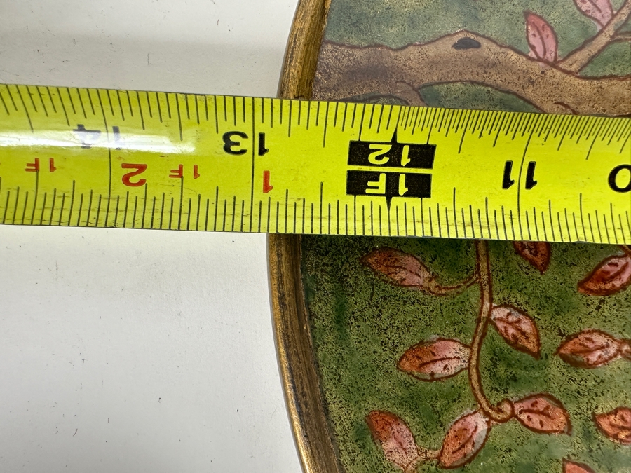 Just Added - Robert M. Weiss Reverse Painted Glass Butterfly Drink Trays 13R [Photo 10]