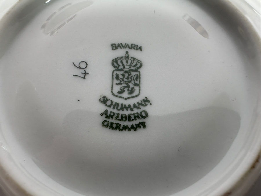 Just Added - (6) Schumann Arzberg Germany Bavaria Demitasse 2' Cups And Saucers [Photo 3]