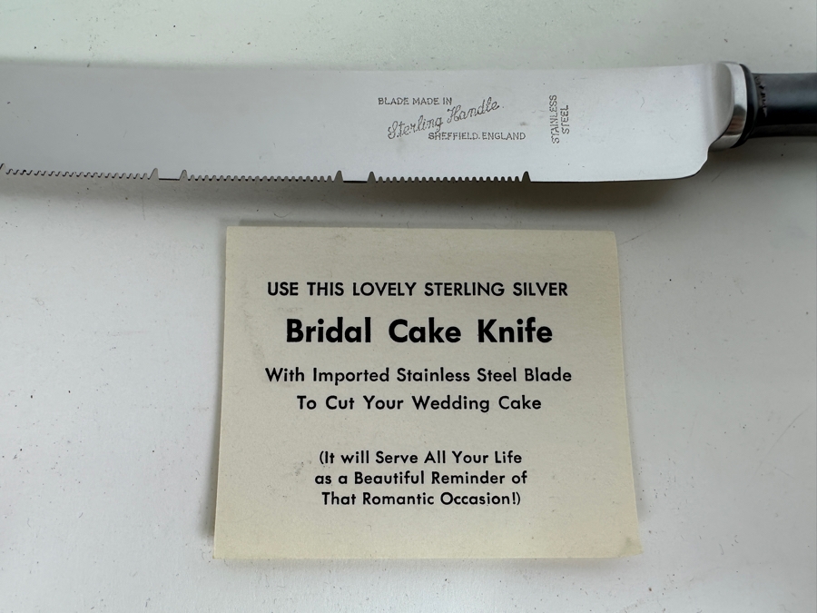 Just Added - Sterling Silver Handle Bridal Cake Knife [Photo 2]
