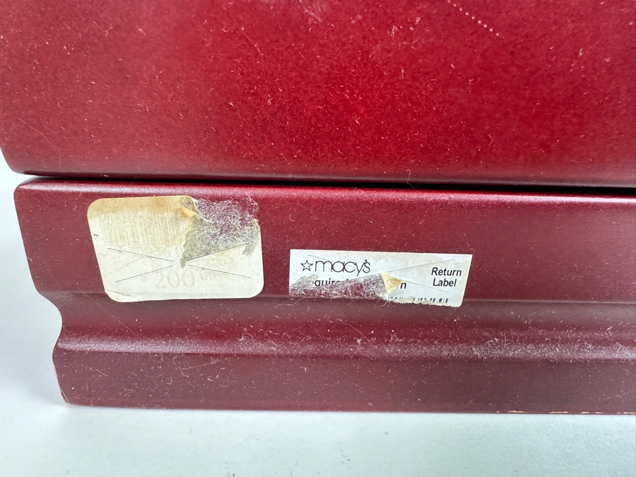 Just Added - Wallace 18/10 Stainless Steel Flatware Set With Wooden Storage Box, Approximate Service For 12 19W X 11D X 3.25H [Photo 5]