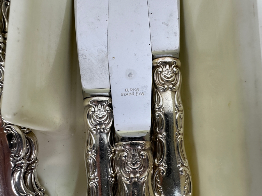 Just Added - Birks Regency Silverplate Flatware Set Approximate Service For 5-6 [Photo 4]