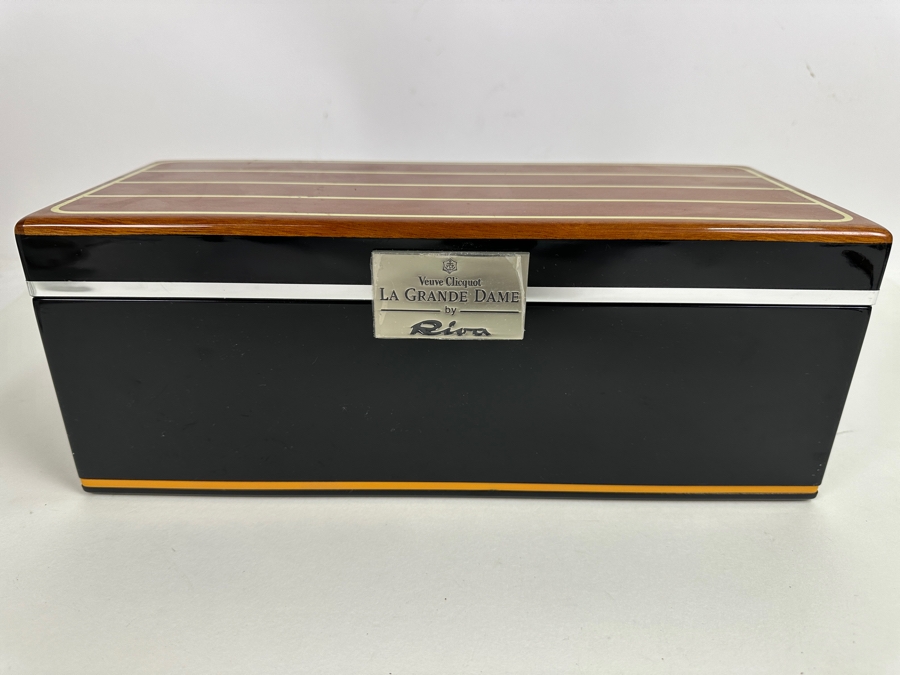 Just Added - Veuve Clicquot La Grande Dame By Riva Inlaid Lacquer Wooden Box (No Liquor) 13W X 5.5D X 5H [Photo 2]