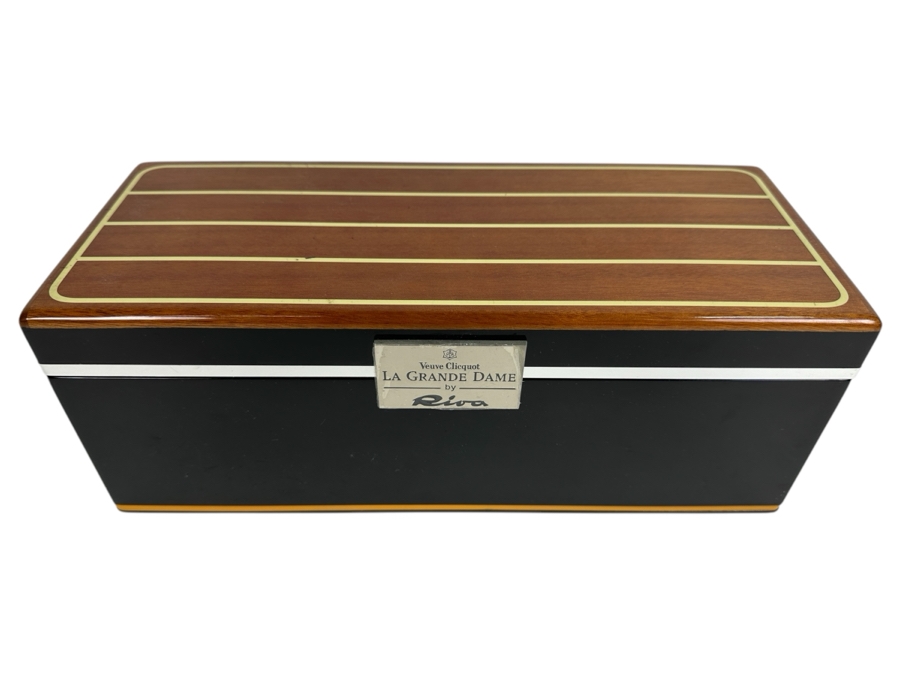 Just Added - Veuve Clicquot La Grande Dame By Riva Inlaid Lacquer Wooden Box (No Liquor) 13W X 5.5D X 5H [Photo 1]