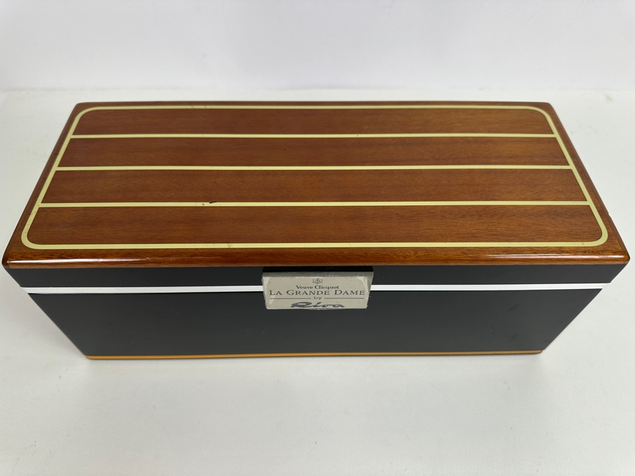 Just Added - Veuve Clicquot La Grande Dame By Riva Inlaid Lacquer Wooden Box (No Liquor) 13W X 5.5D X 5H [Photo 3]