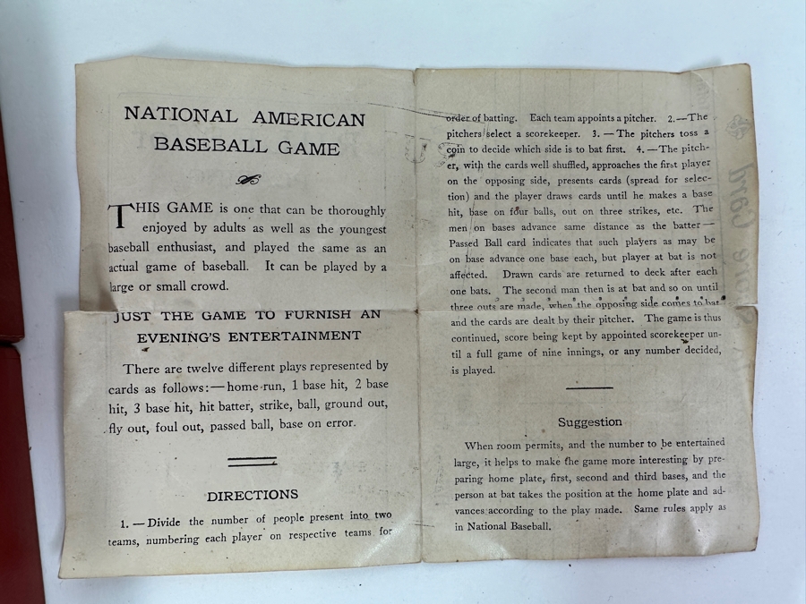 Just Added - Rare Vintage Parker Brothers Inc. The Major League Baseball Game Card Game With Rules And Original Box [Photo 5]