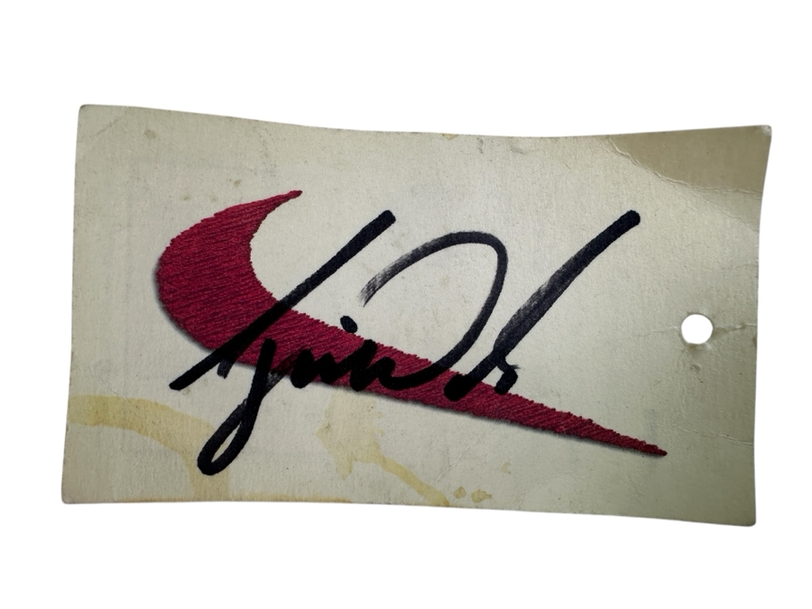 Just Added - Tiger Woods Autographed Nike Air Baseball Hat Along With Tiger Woods Autographed Nike Air Paper Tag [Photo 3]