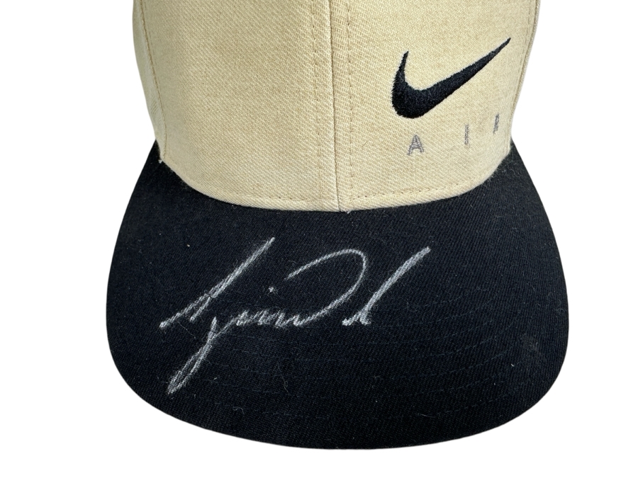 Just Added - Tiger Woods Autographed Nike Air Baseball Hat Along With Tiger Woods Autographed Nike Air Paper Tag [Photo 2]