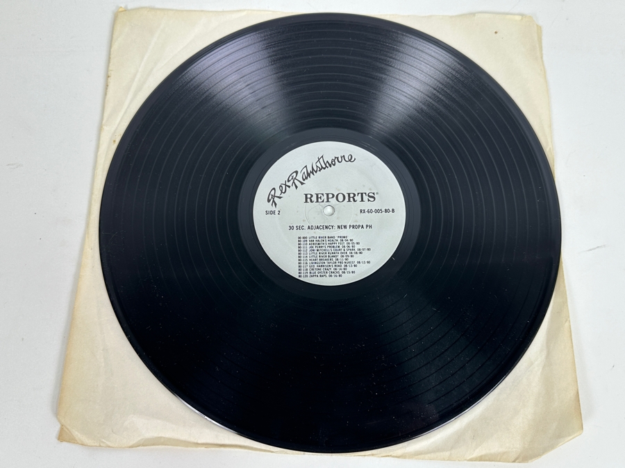 Just Added - Rare Rex Rawsthorne Reports Vinyl Record Featuring Devo, Black Sabbath, Van Halen, Aerosmith & More RX-60-005-80 1980 [Photo 3]