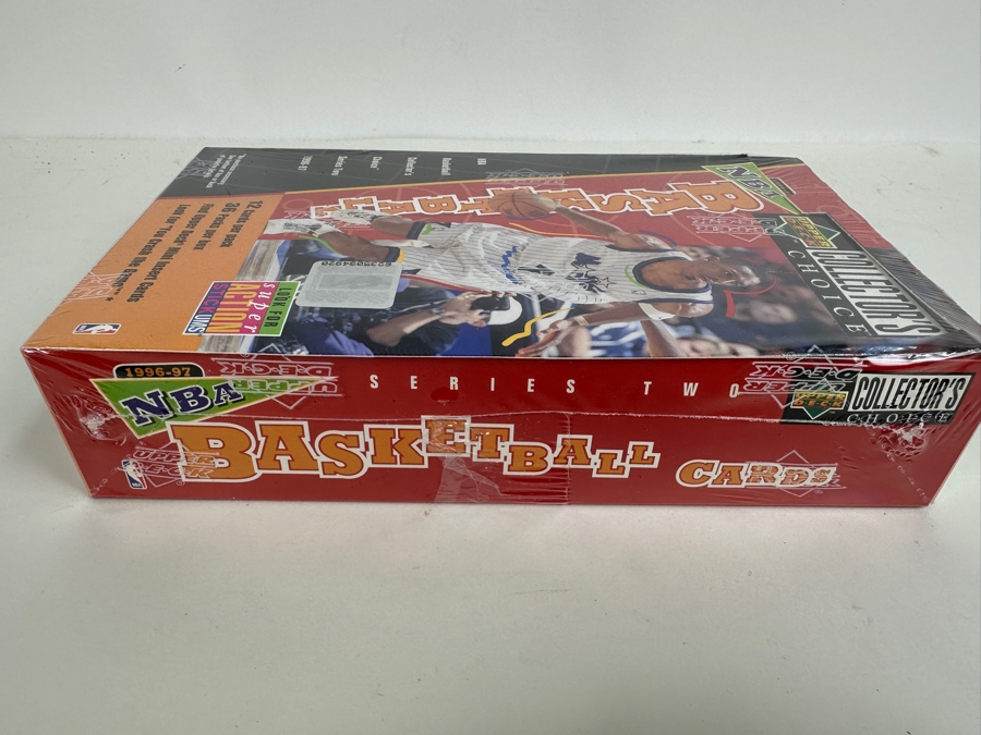 Just Added - Factory Sealed 1996-97 Collector's Choice Series Two Upper Deck NBA Basketball Cards - 36 Packs Per Box / 12 Cards Per Pack [Photo 4]