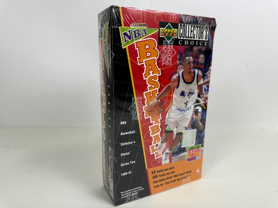 Just Added - Factory Sealed 1996-97 Collector's Choice Series Two Upper Deck NBA Basketball Cards - 36 Packs Per Box / 12 Cards Per Pack [Photo 3]