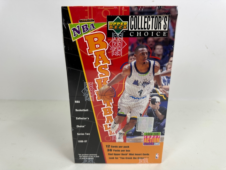 Just Added - Factory Sealed 1996-97 Collector's Choice Series Two Upper Deck NBA Basketball Cards - 36 Packs Per Box / 12 Cards Per Pack [Photo 2]