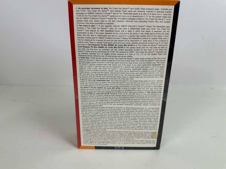 Just Added - Factory Sealed 1996-97 Collector's Choice Series Two Upper Deck NBA Basketball Cards - 36 Packs Per Box / 12 Cards Per Pack [Photo 7]