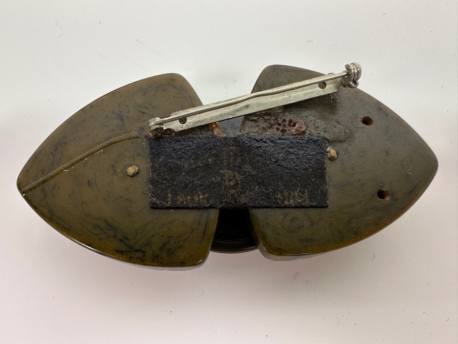 Just Added - Vintage Brooch Pin Signed On Back 3.75W [Photo 3]