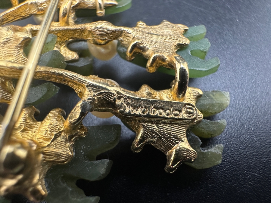 Edward Swoboda (1917-2013) Signed Brooch Pin And Matching Clip-on Earrings [Photo 10]