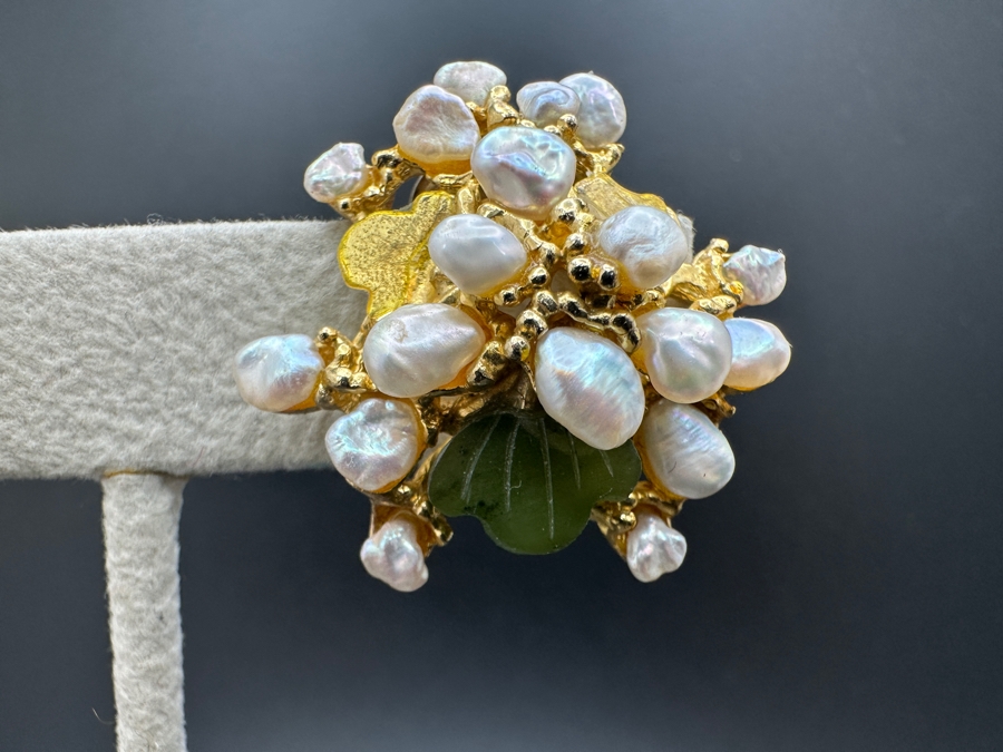 Edward Swoboda (1917-2013) Signed Brooch Pin And Matching Clip-on Earrings [Photo 6]