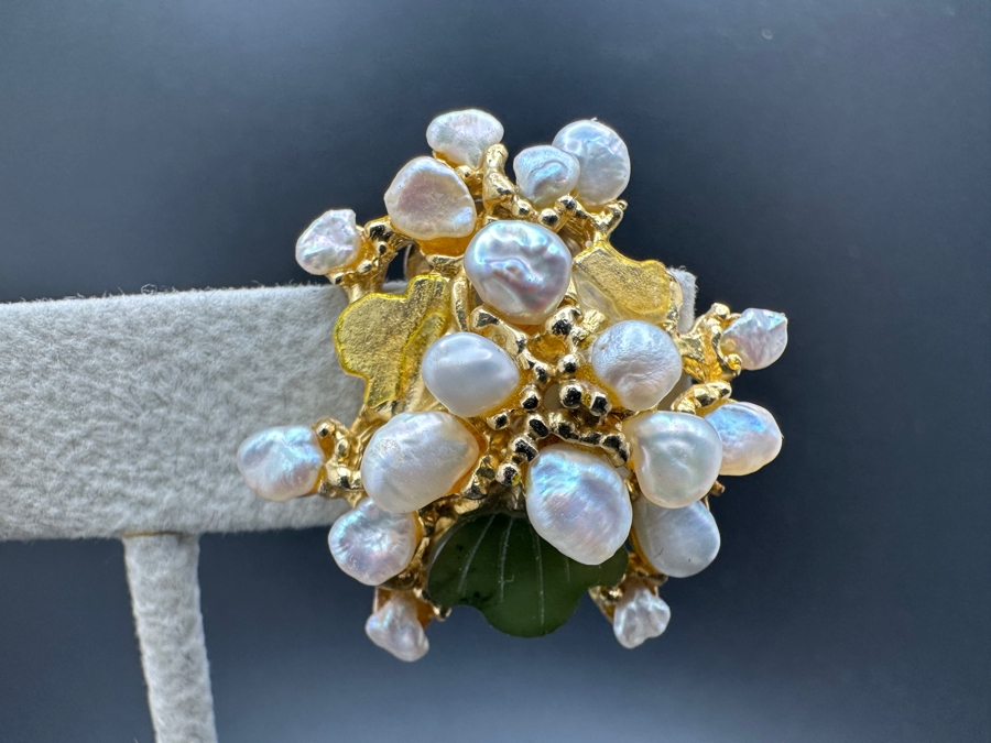 Edward Swoboda (1917-2013) Signed Brooch Pin And Matching Clip-on Earrings [Photo 5]