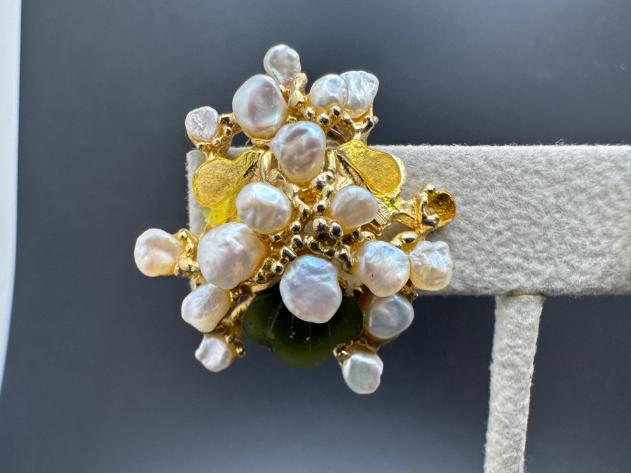 Edward Swoboda (1917-2013) Signed Brooch Pin And Matching Clip-on Earrings [Photo 7]