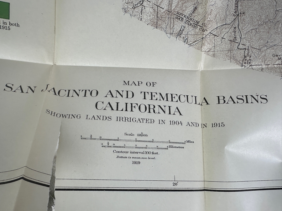 (5) Antique Paperback Books The Department Of The Interior United States Geological Survey: Water Resources Of CA Part III, Springs Of CA, SoCal Floods Of Jan 1916, Desert Watering Places In SoCal & Ground Water In Temecula Basins With Maps [Photo 9]