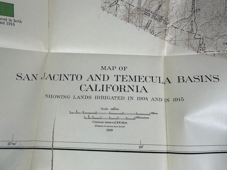 (5) Antique Paperback Books The Department Of The Interior United States Geological Survey: Water Resources Of CA Part III, Springs Of CA, SoCal Floods Of Jan 1916, Desert Watering Places In SoCal & Ground Water In Temecula Basins With Maps [Photo 10]
