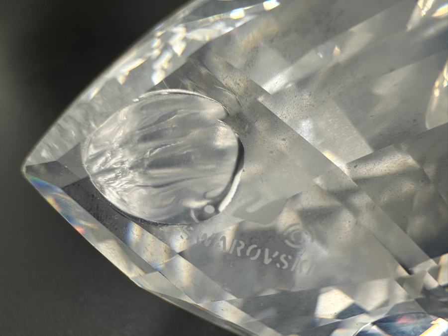 Pair Of Swarovski Crystal Swan Figurines [Photo 3]