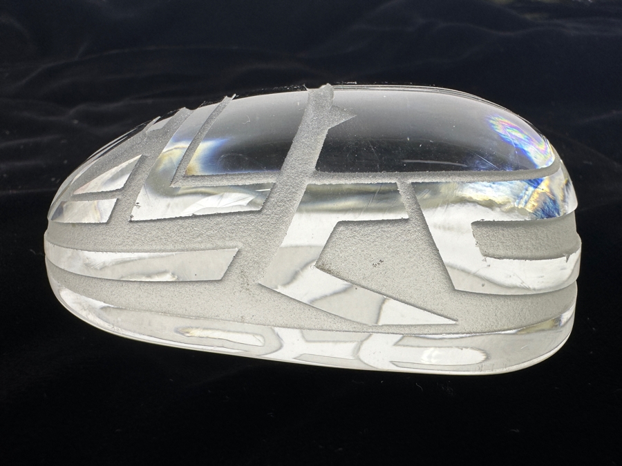 Art Deco Style Crystal Glass Scarab Beetle Paperweight 3.5W X 2.25D X 1.5H [Photo 7]