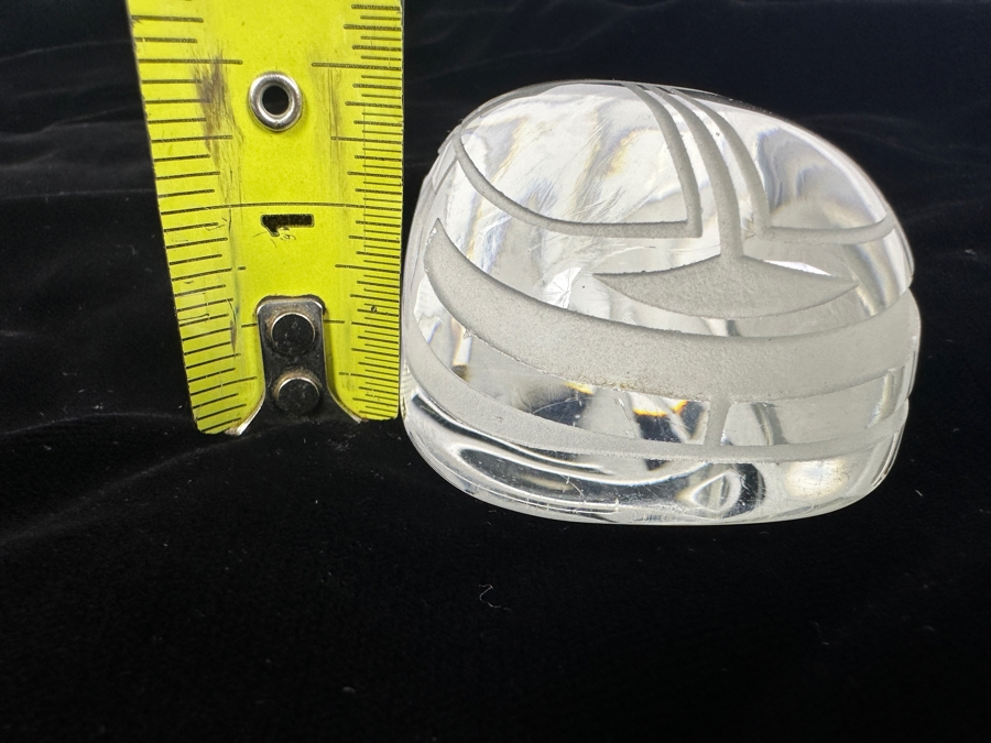 Art Deco Style Crystal Glass Scarab Beetle Paperweight 3.5W X 2.25D X 1.5H [Photo 12]