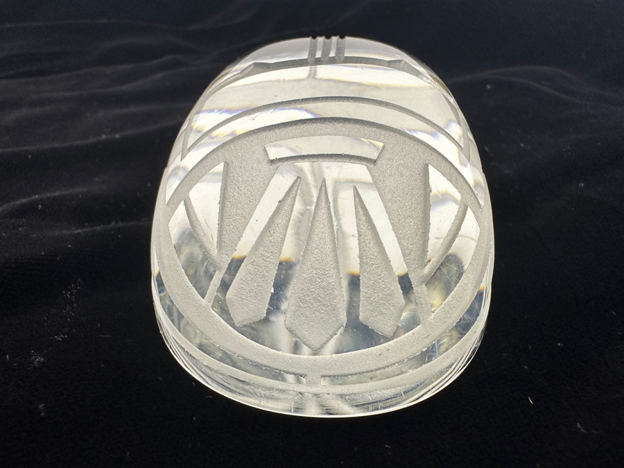 Art Deco Style Crystal Glass Scarab Beetle Paperweight 3.5W X 2.25D X 1.5H [Photo 9]