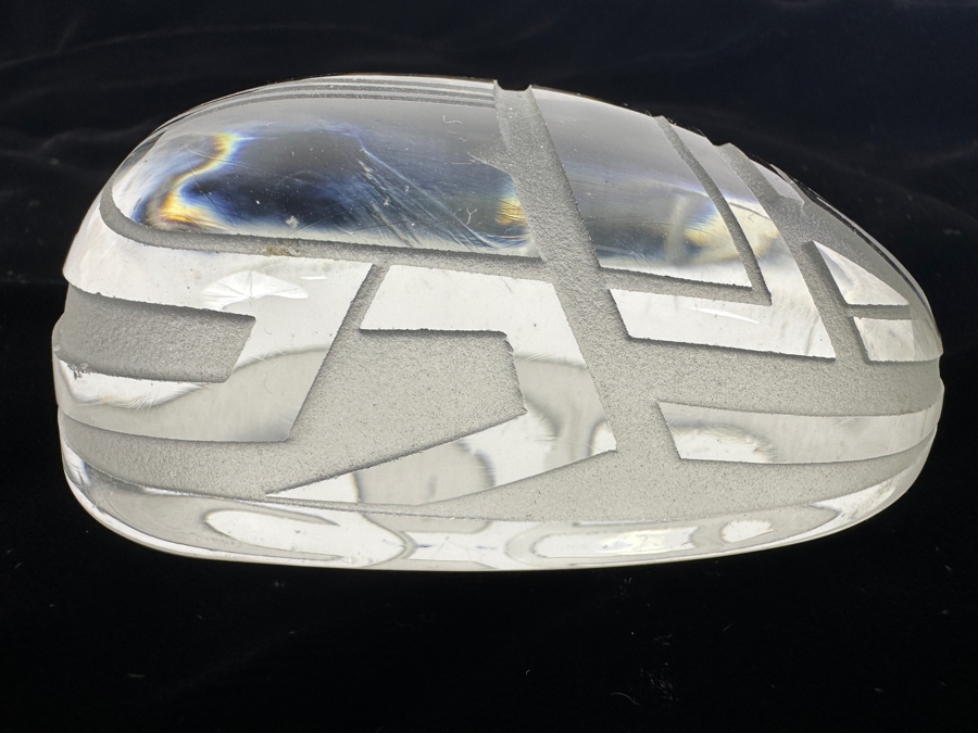 Art Deco Style Crystal Glass Scarab Beetle Paperweight 3.5W X 2.25D X 1.5H [Photo 3]