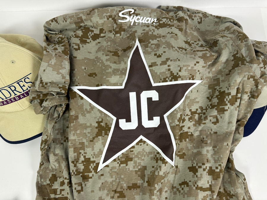 (4) Padres Baseball Hats & T-Shirt [Photo 7]