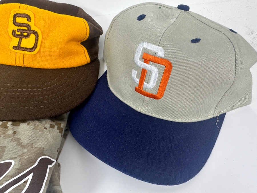 (4) Padres Baseball Hats & T-Shirt [Photo 4]