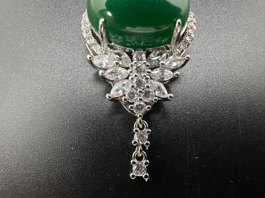 Sterling Silver 20' Box Chain Necklace With Pendant 8.9g [Photo 2]