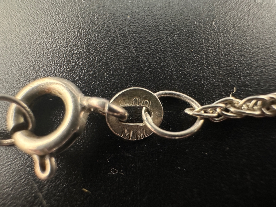 Silver Amethyst 16' Necklace 5.7g [Photo 4]